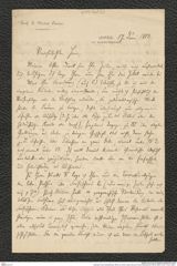 Nachlass Franz Steindachner, Brief von Victor Julius Carus an Franz Steindachner (09.06.1880), Inv.Nr. 78.02, Seite 1